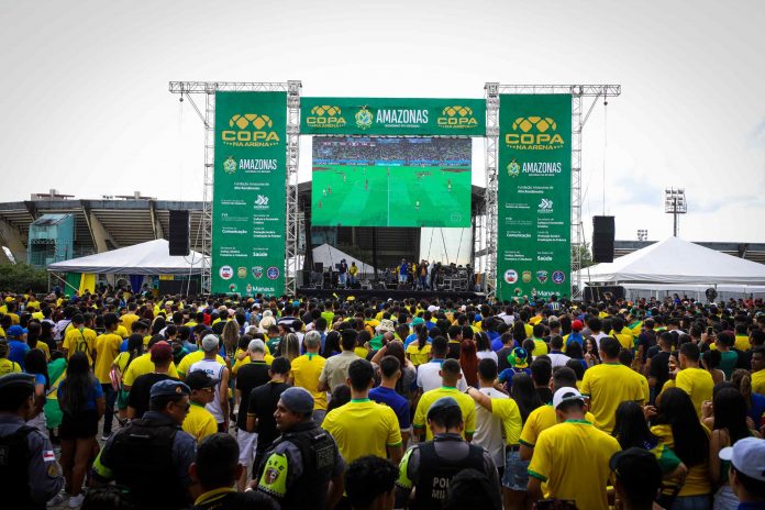 Arena da Amazônia é ponto de coleta de arrecadação de brinquedos em dias de jogos do Brasil